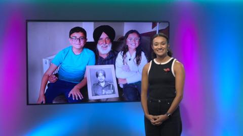 Nina on the Newsround set