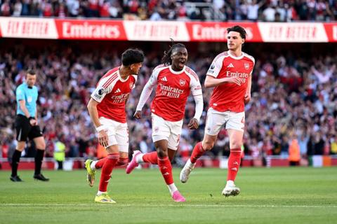 Eze celebrates winning goal