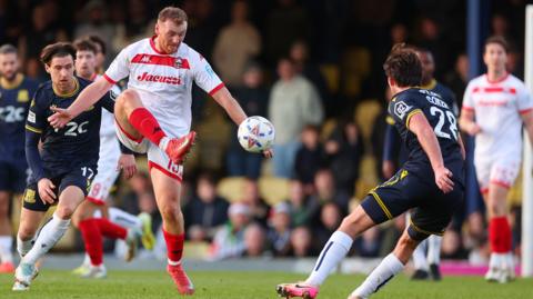 Action from Southend United v Truro City