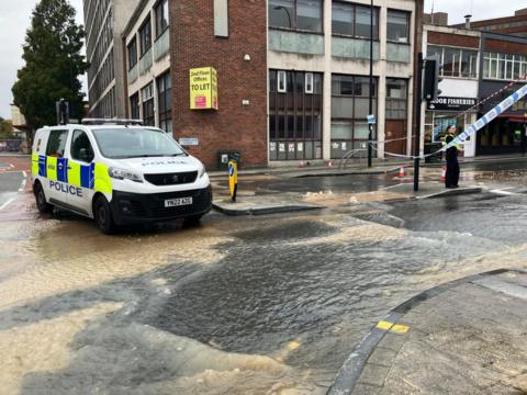 Flood in street