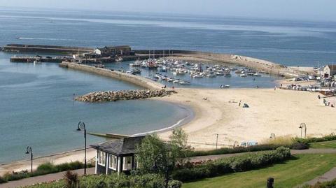 The Cobb harbour at Lyme Regis