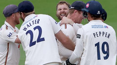 Essex celebrate wicket