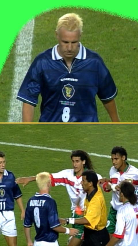 Scotland and Morocco players in 1998