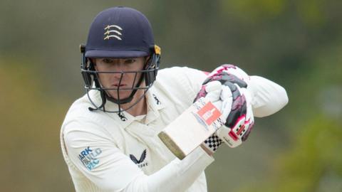 Martin Andersson in action for Middlesex's Second XI