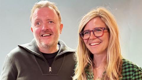 Chris McCausland and Emma Barnett