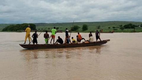 A vessel carrying local divers in Sokoto state, Nigeria