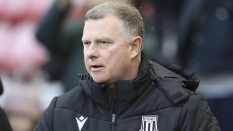 Stoke City boss Mark Robins