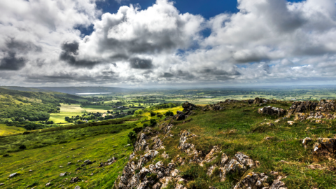 The view from Mendip Hills, Somerset