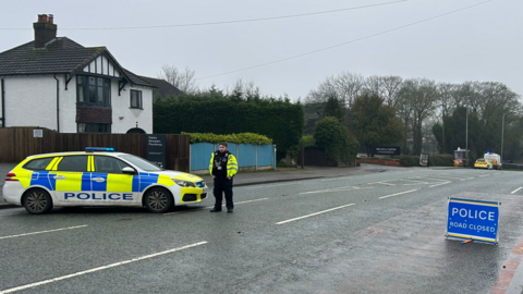 Road closed by police