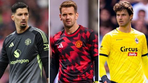 Split image of Altay Bayindir, Tom Heaton and Senne Lammens