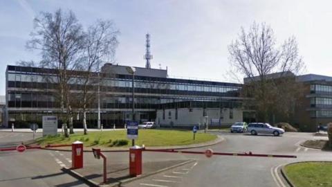 The exterior of the Herts Police headquarters in Welwyn Garden City