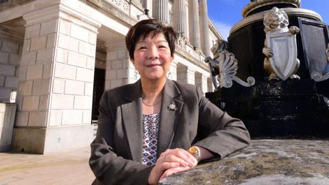 Anna Lo pictured on her last day at Stormont