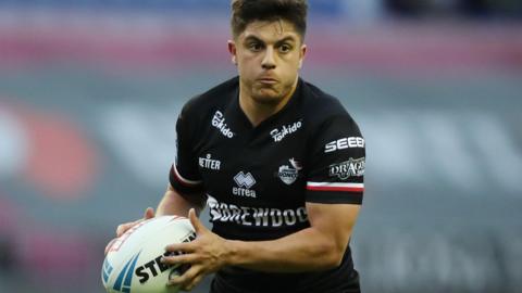 Oli Leyland in action for London Broncos