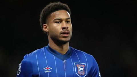 Jens Cajuste playing for Ipswich Town