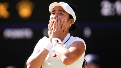 Alexandra Eala reacts