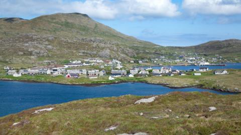 Sealladh de Bhàgh 'a Chaisteil ann am Barraigh