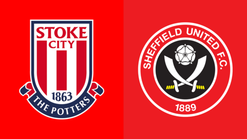 Side-by-side of Stoke City and Sheffield United club badges