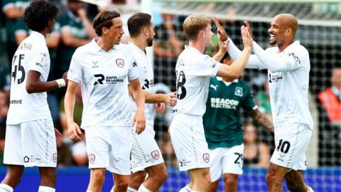 Barnsley celebrate scoring