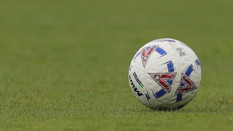 National League football on grass
