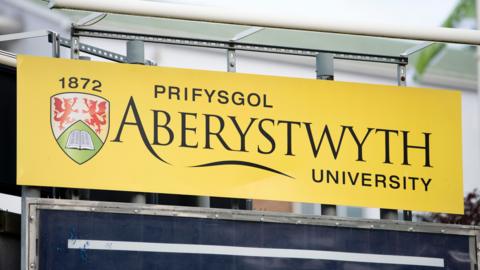 Arwydd Prifysgol Aberystwyth