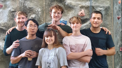 N﻿ina Hatton-Perkins and the UEA climbing team