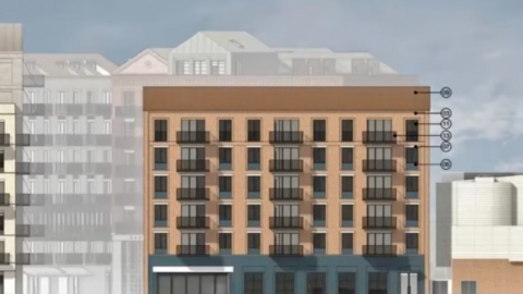 Computer Generated Images of high-rise flats to replace an old rundown shopping centre in the old town of Newbury in Berkshire.
