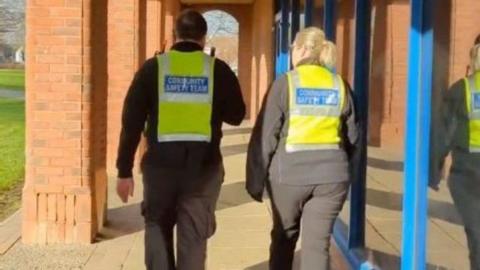 Street marshals on patrol in North Devon