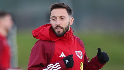 Josh Sheehan in Wales training 