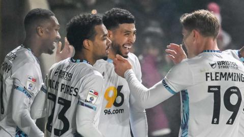 Burnley celebrate scoring