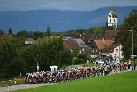 Cyclers during the 2024 Cycling World Championship