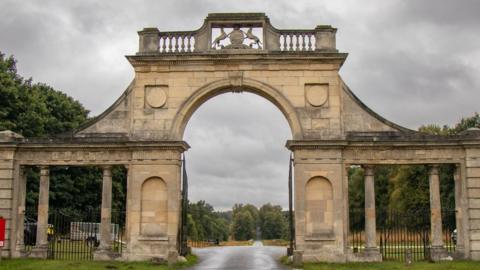 Apleyhead Lodge - a Grade I listed ornamental structure which forms one entrance to the Clumber Park estate