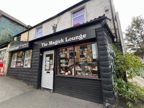 The exterior of The Magick Lounge, a magic shop in Sheffield