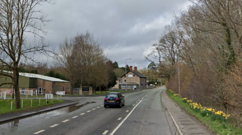 A residential street in the