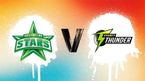 Melbourne Stars v Sydney Thunder badge graphic