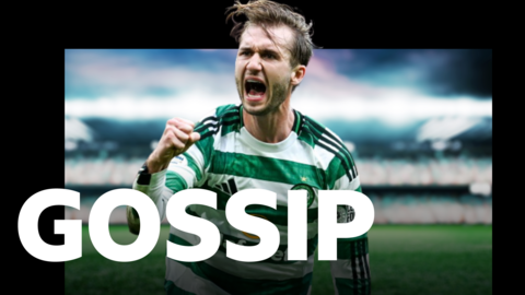 Benjamin Nygren celebrates scoring for Celtic