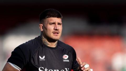 Marco Riccioni in action for Saracens