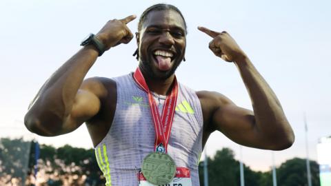 American sprinter Noah Lyles