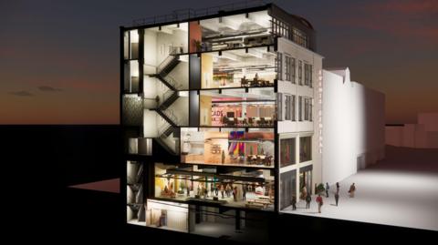 CGI of an event space