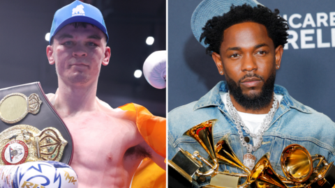 A composite image of Kendrick Lamar and Aaron McKenna