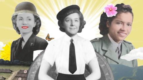 WWII women Iris Bower, Ruth Bourne, and Ena Collymore-Woodstock