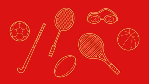 Various sports equipment 
