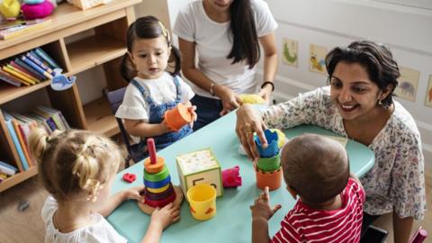 Children in a nursery