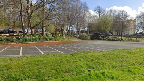 An empty car park on Pine Street, Bradford
