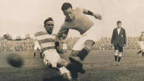 Jack Leslie scoring a goal against Queens Park Rangers.