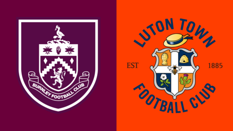 Burnley v Luton Town fixture grpahic