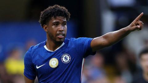 Andrey Santos in action for Chelsea