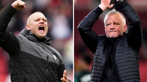 Bristol City boss Liam Manning and Sheffield United counterpart Chris Wilder