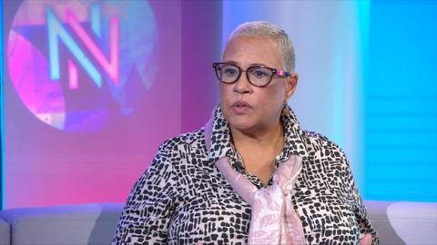 Mina Smallman speaks to the BBC in studio