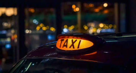 A taxi 