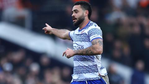 Derrick Williams in action for Reading FC 